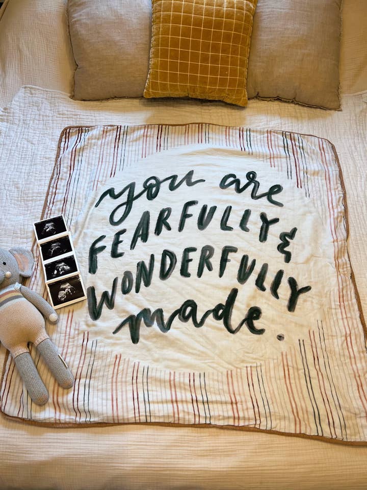 Fawnly - Wholesale Bedding Blanket - Kids & Baby - Wonderfully Made (Terrazzo) Bamboo/Cotton 8 Layer Blanket