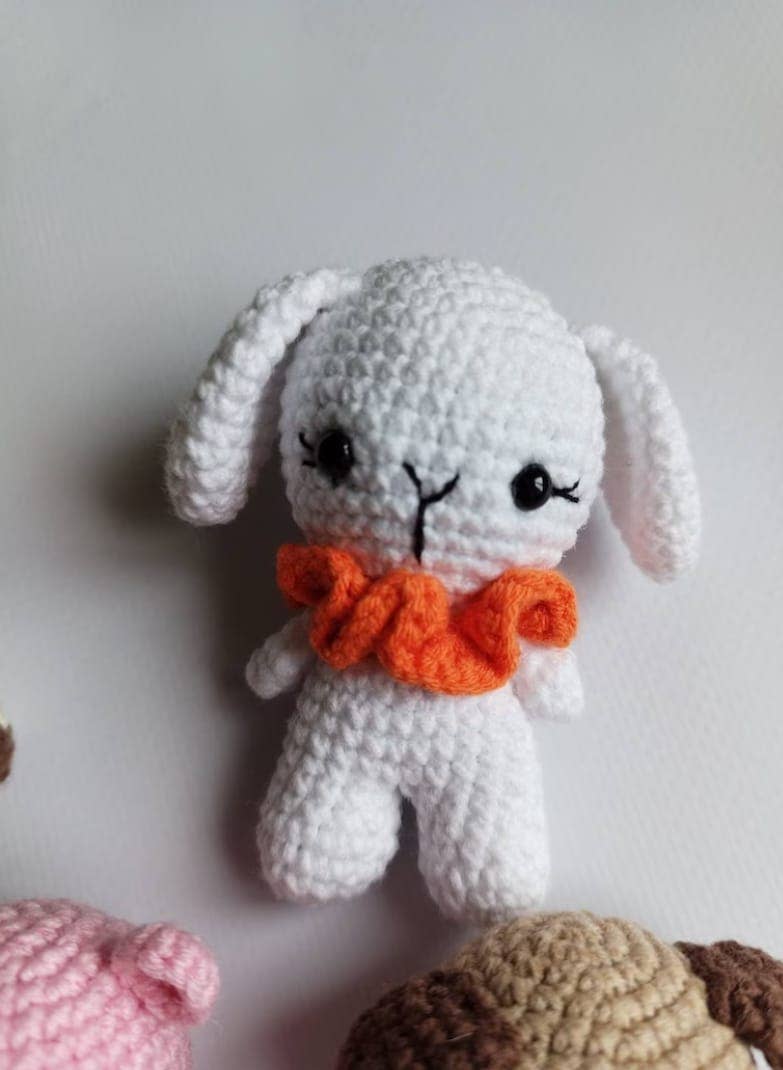 KLABELGIFT – Großhandel Kuschel-/Plüschtier – Kind & Baby – Handgemachte gehäkelte Mini-Tieranhänger – Niedliches Amigurumi Geschenk7