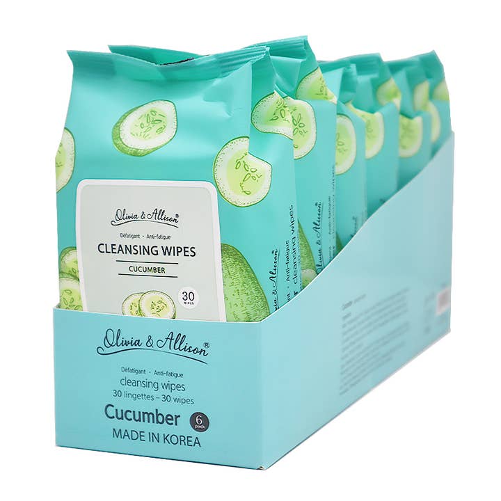 PINEAPPLE Beauty - Wholesale Face & Body Wipes - Makeup She MIT002 Cleansing Wipes Cucumber - 6pc