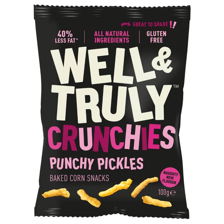 Crunchies Punchy Pickles 100g: Vegan, Gluten Free for wholesale by Well&Truly