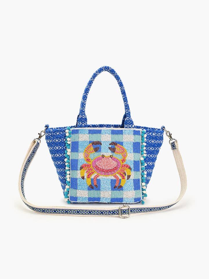 Crab It Beaded Midi Bag for wholesale by America & Beyond