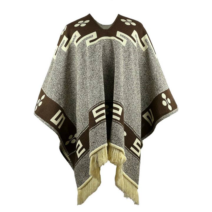ECUALAMA - Wholesale Poncho - Unisex - Back to the Future inspired Cowboy Western Poncho Serape replica handmade of Alpaca wool1