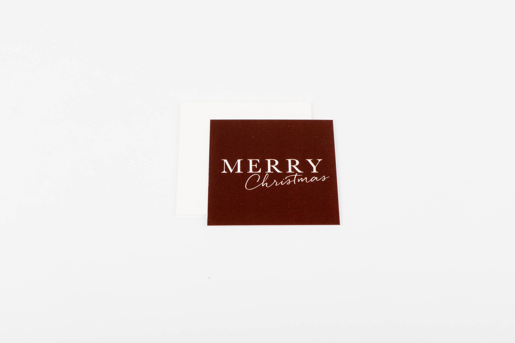 Wrinkle & Crease Paper Products - Wholesale Kerstkaartje - Merry Christmas Mini Notecard1