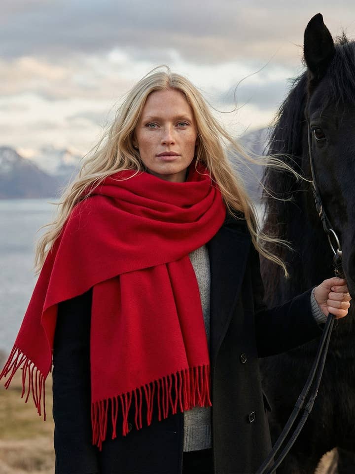 Sciarpa in cashmere Lisbona donna per la vendita all'ingrosso da parte di EMAAL Cashmere GmbH