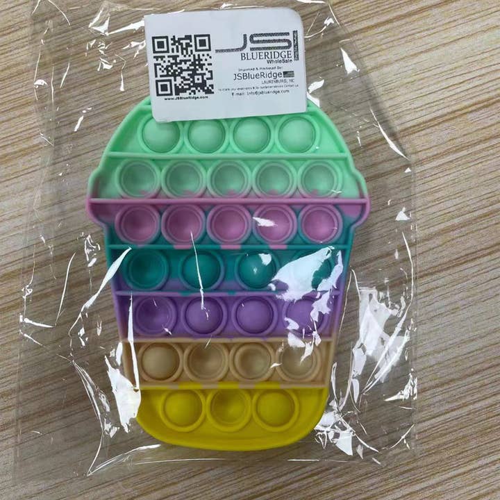 JSBlueRidge Toys - Venta al por mayor Pelota antiestrés - Niños - Juguete Sensorial Pop it Mezcla de Helado para Niños Surtido