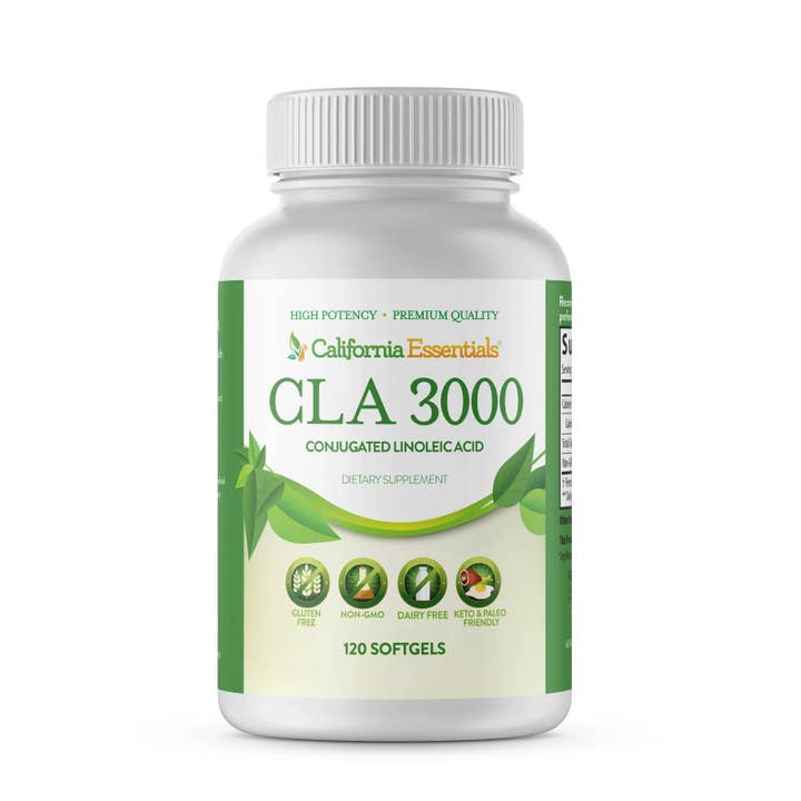 Acide linoléique conjugué CLA-3000 mg pour la vente par California Essentials