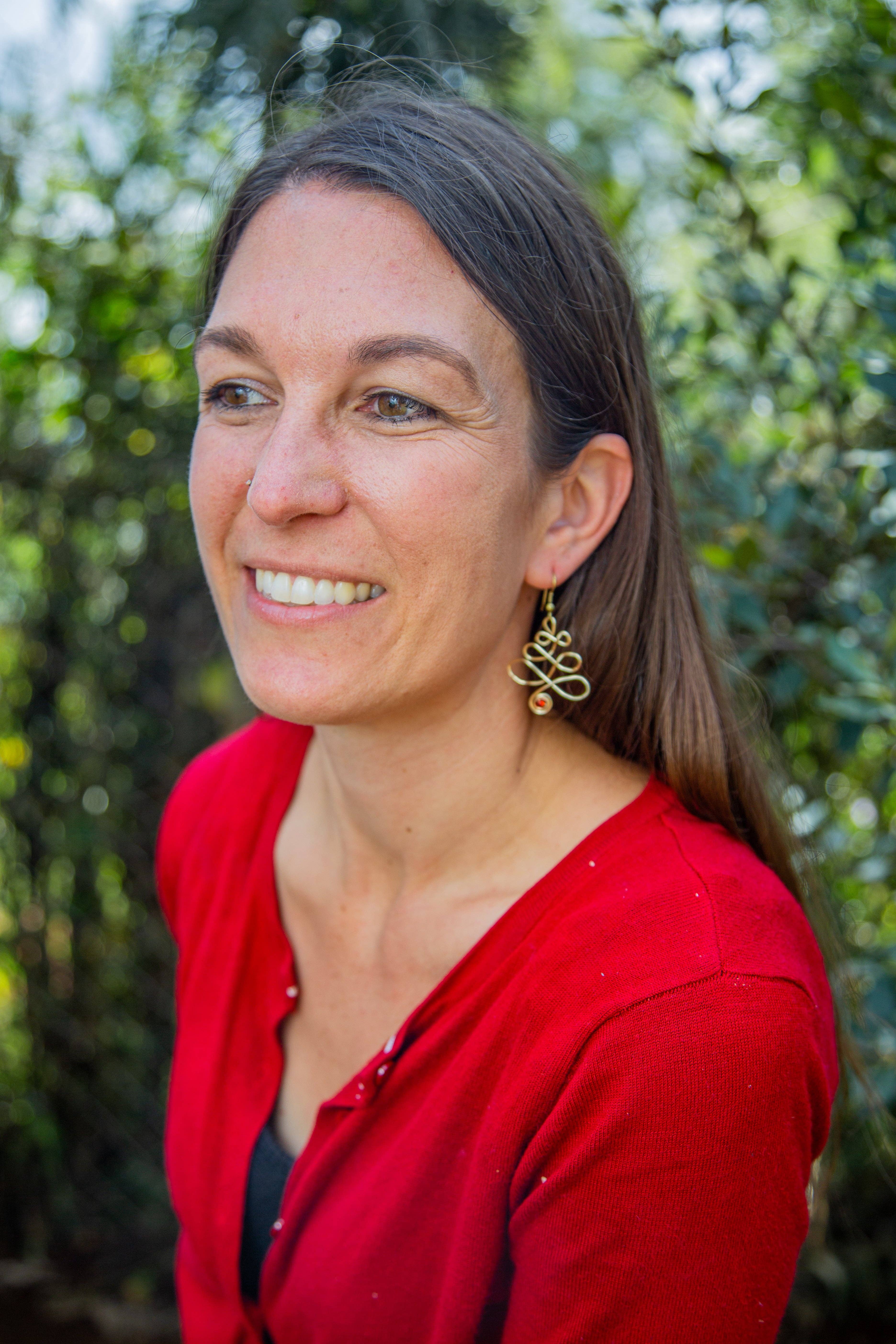 Grain of Rice Project - Wholesale Dangle Earrings - Looped Christmas Tree Earring