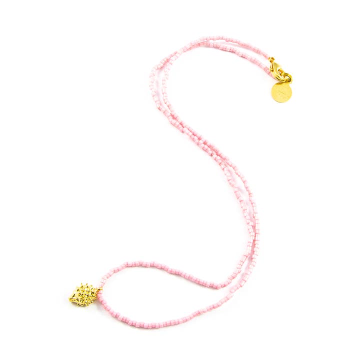 Colar Blush Hedgehog em ouro por atacado de Nica Life