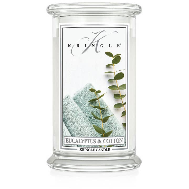 22oz 2W Classic: Eucalyptus & Cotton for wholesale by Kringle Candle Company