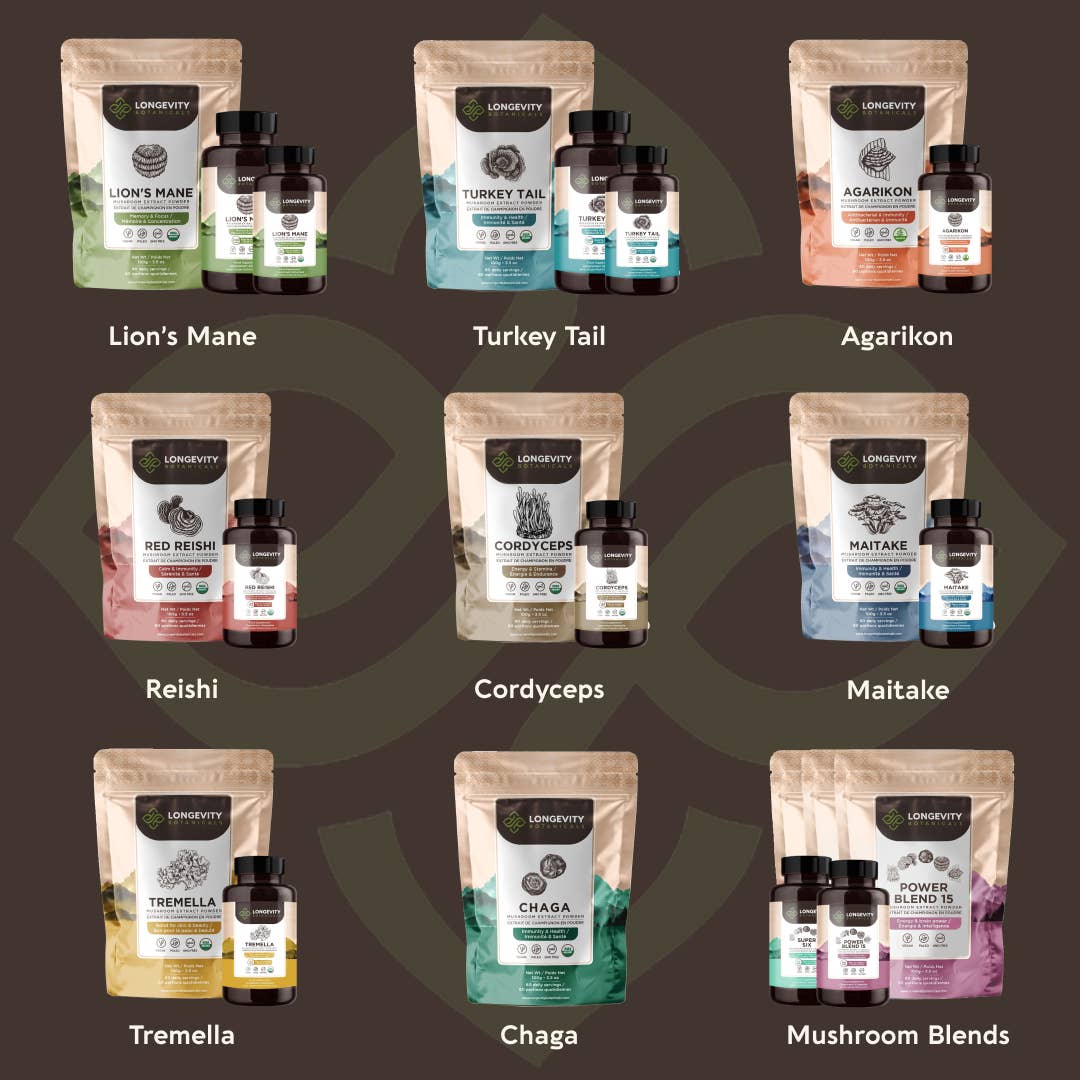 Longevity Botanicals - Vente Poudres protéinées/superaliments - Poudre de Cordyceps Bio 100g : Complément pour l'Énergie et le Soin des Poumons8