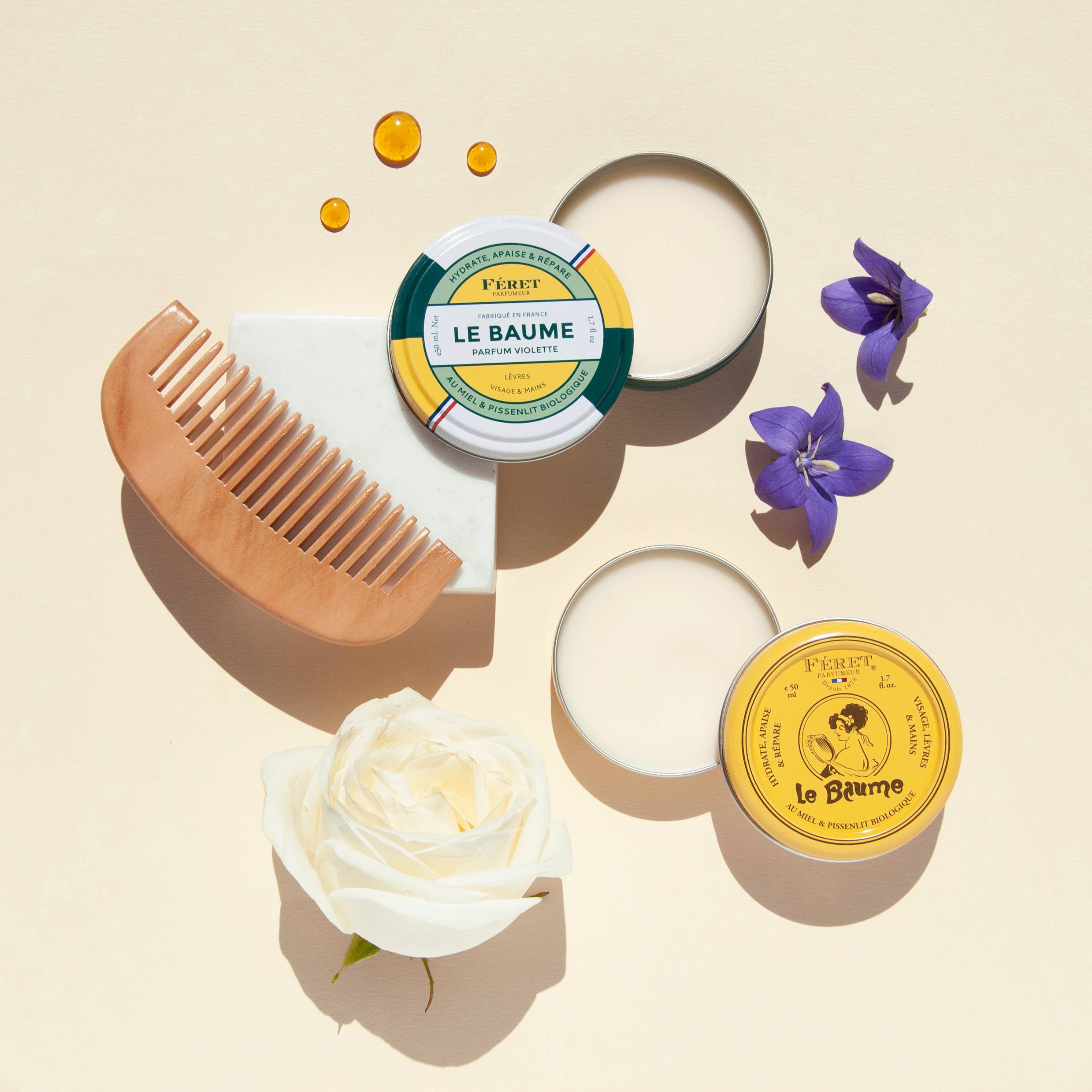 Feret Parfumeur - Distributed by Scents of Europe - Wholesale Body Balm/Butter - *BUY 1 Get 1 50% OFF* Violet All-in-One Balm - 1.7 oz2