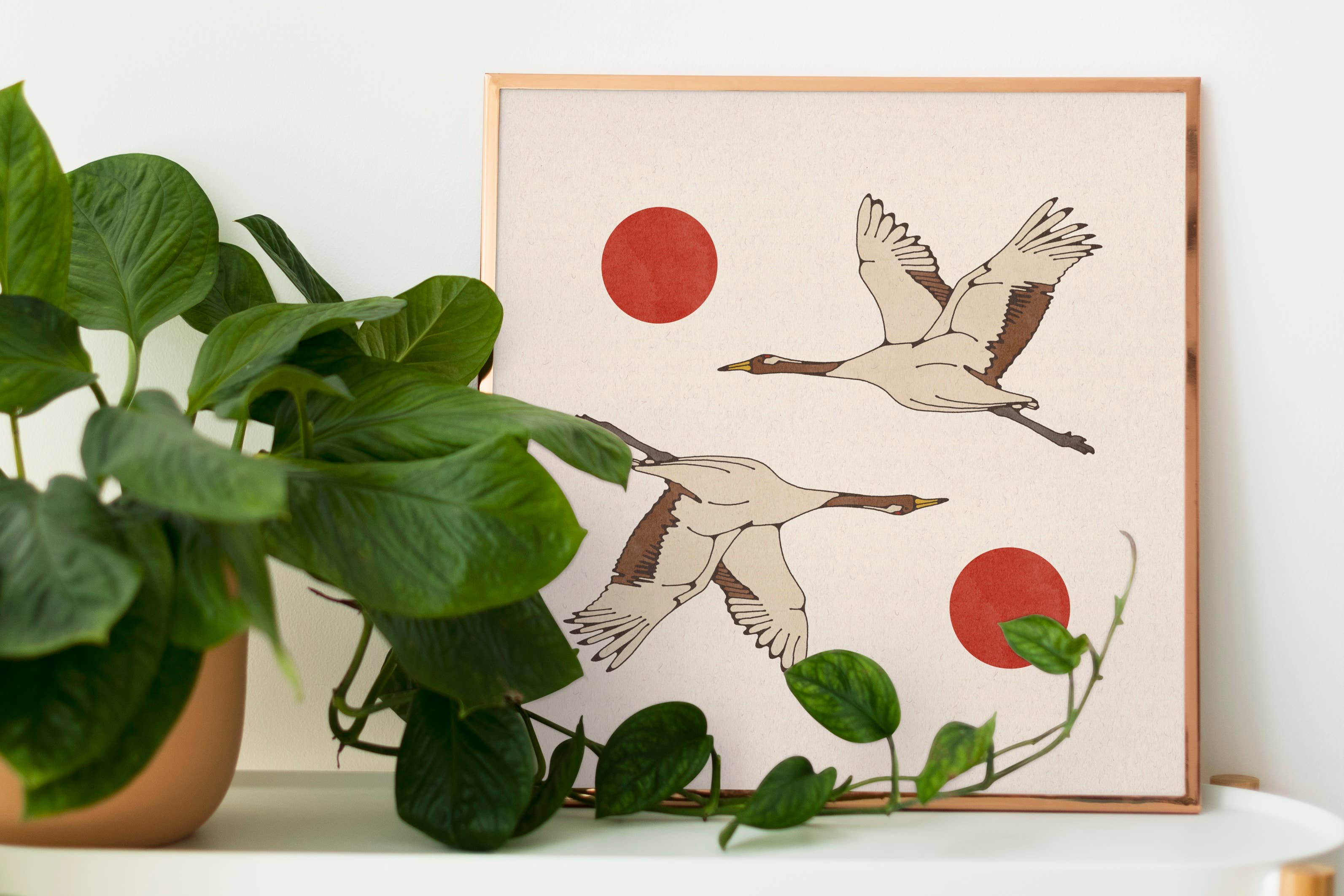 Brooke Finally - Wholesale Art Print - 8x8 Crane Art Print2