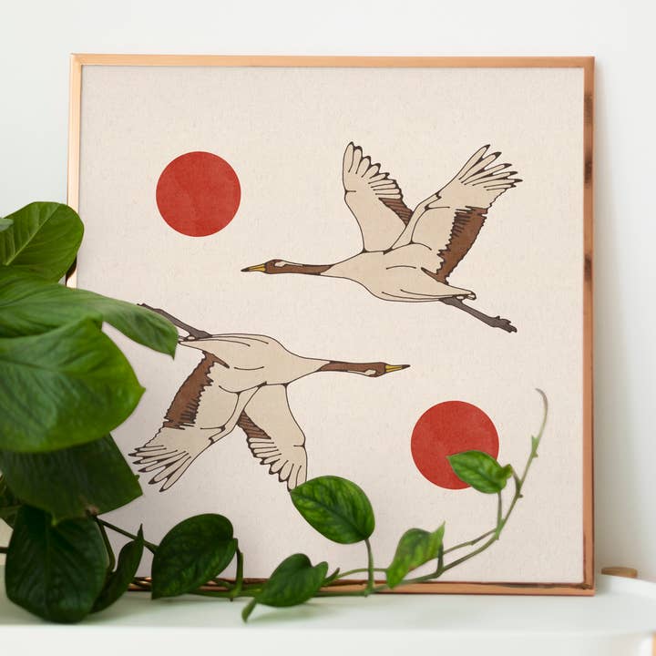 Brooke Finally - Wholesale Art Print - 8x8 Crane Art Print2