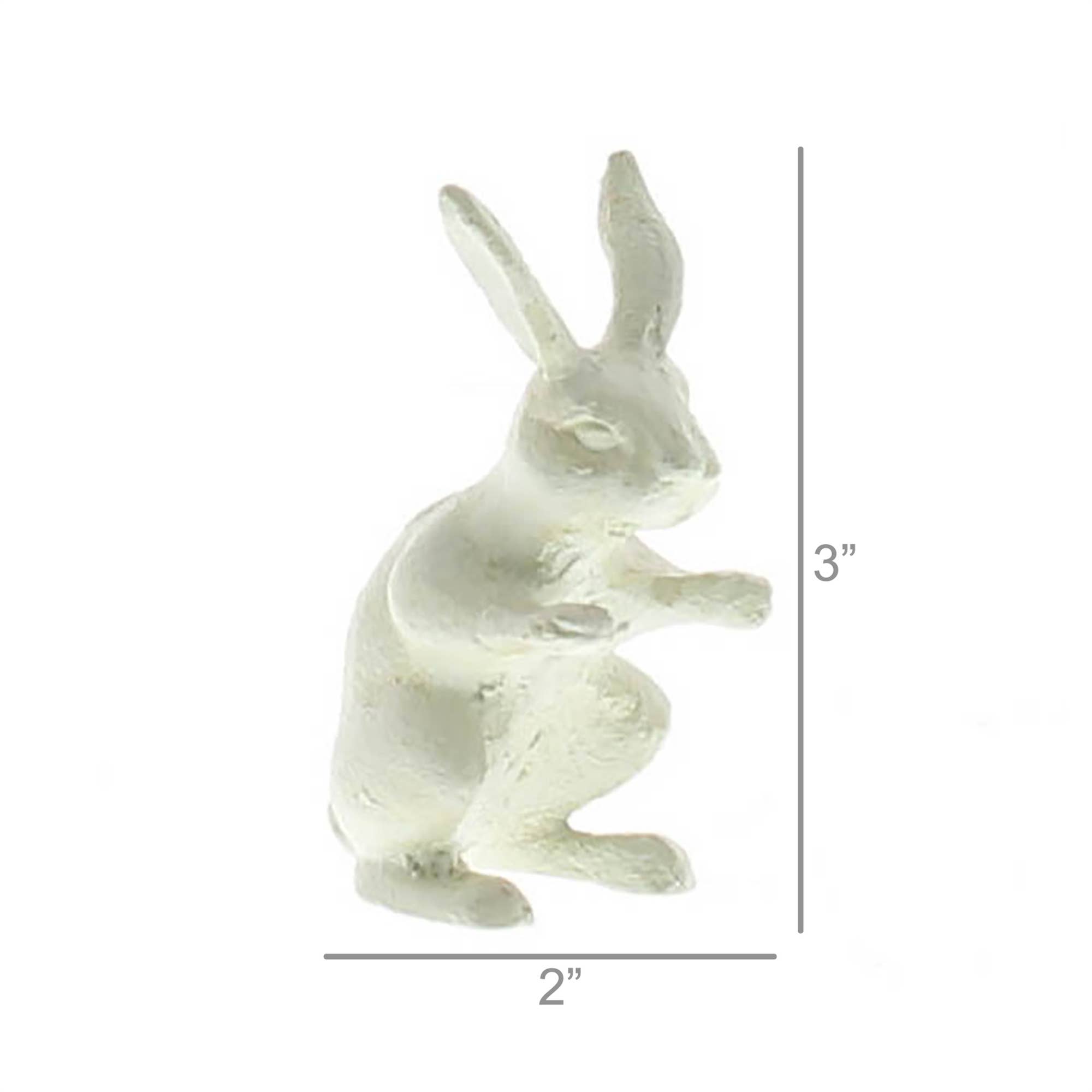 HomArt - Wholesale Decorative Figurine - Curious Rabbit - Cast Iron Hare - Antique White1