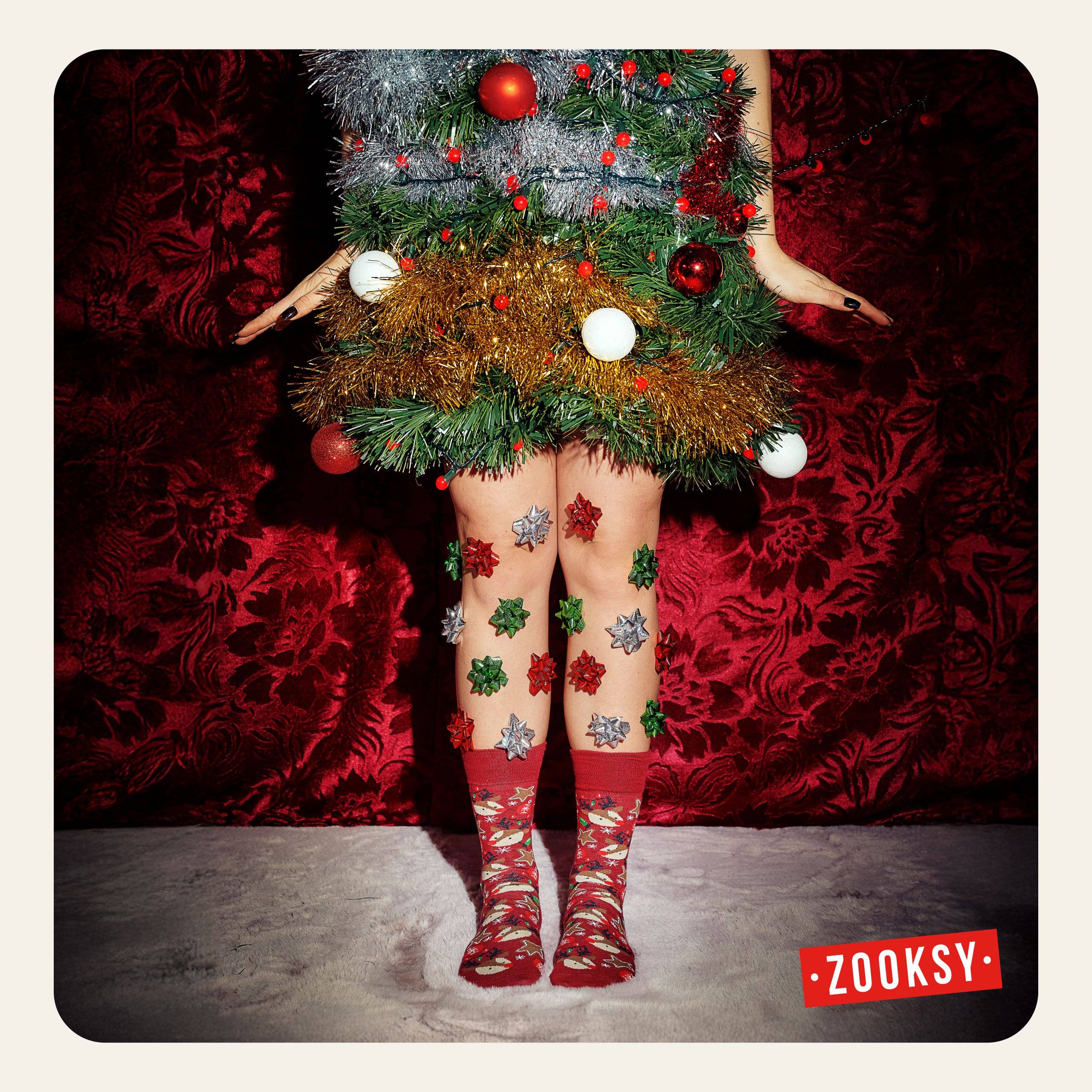 ZOOKSY SOCKS - Wholesale Socks - Unisex - Adult Christmas Socks – Christmas Tree – EU 36–40 & 41–468