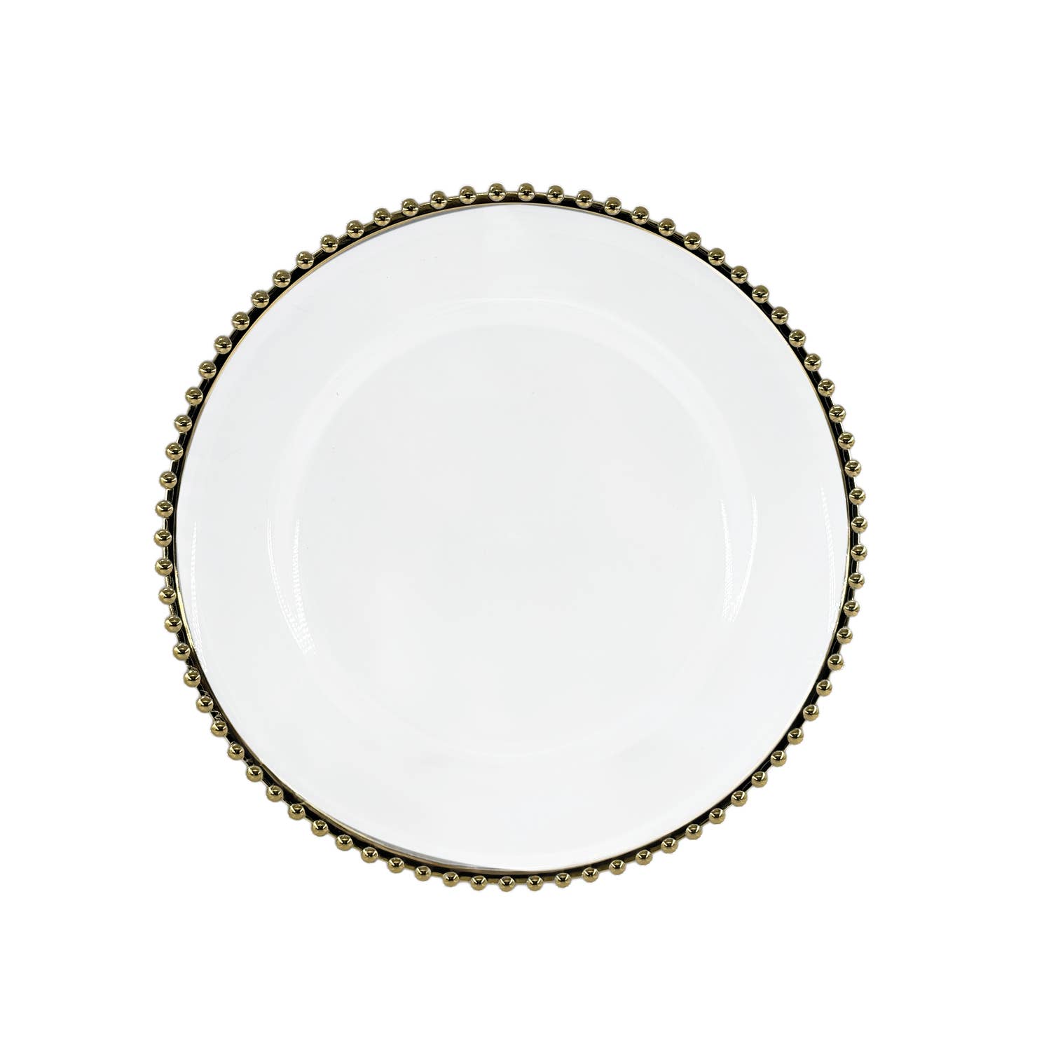 Opjet Paris - Wholesale Oplader - Gouden transparante tafelmat met kralen D33cm