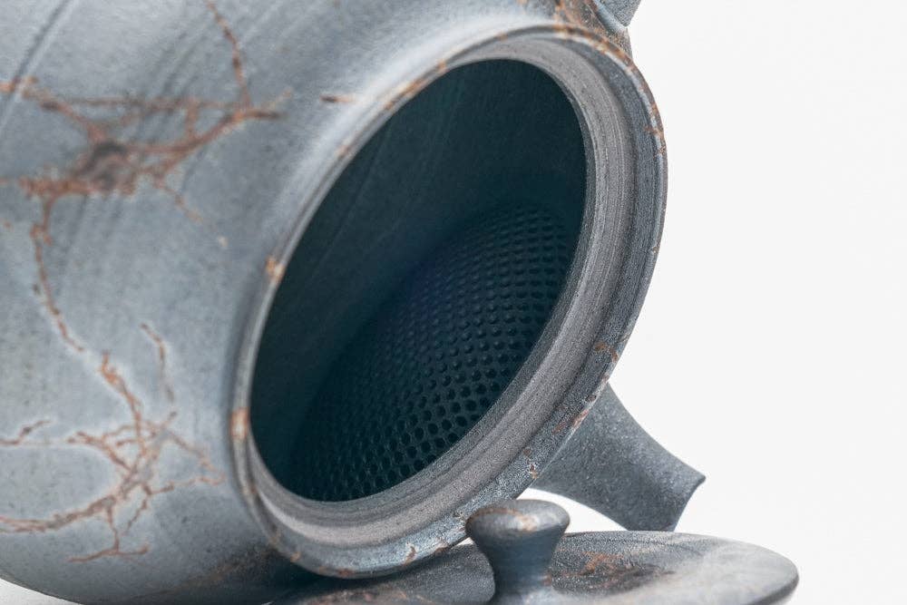 Tezumi - Vente Théière - Kyusu japonais - 藤田徳太 Fujita Tokuta - Théière Mogake Tokoname grise - 300 ml6