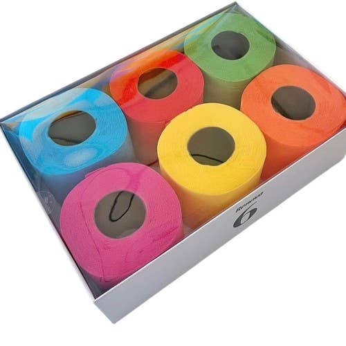 Case of 4 Multicolor Toilet Paper Gift boxes 3 Ply 6 Rolls for wholesale by ROLL-LUX