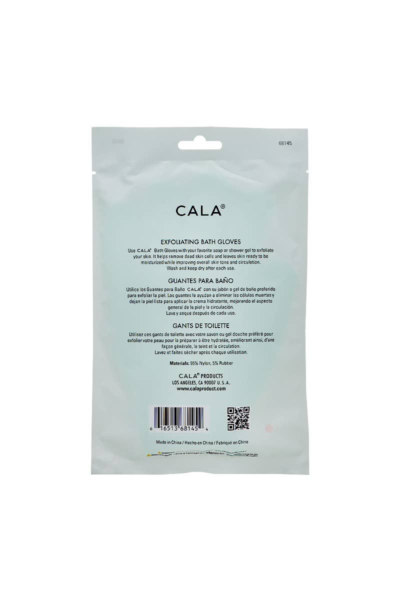 PINEAPPLE Beauty – wholesale Exfoliating gloves/mitts – CALA 68145 Exfoliating Bath Gloves - 12 3