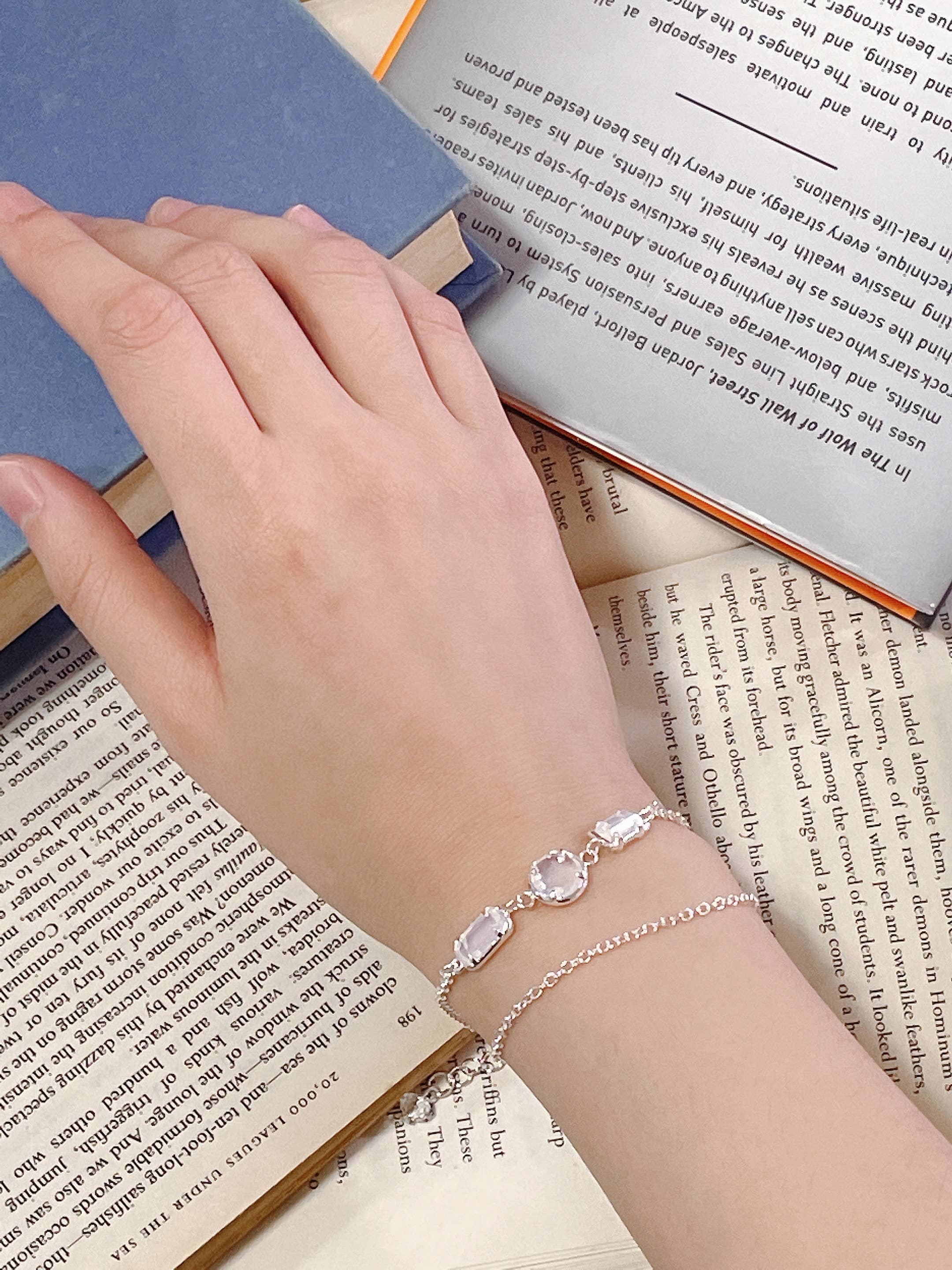 Zoey Simmons - Wholesale Bedelarmbandje - Maansteen kristal Petra armband - SF2