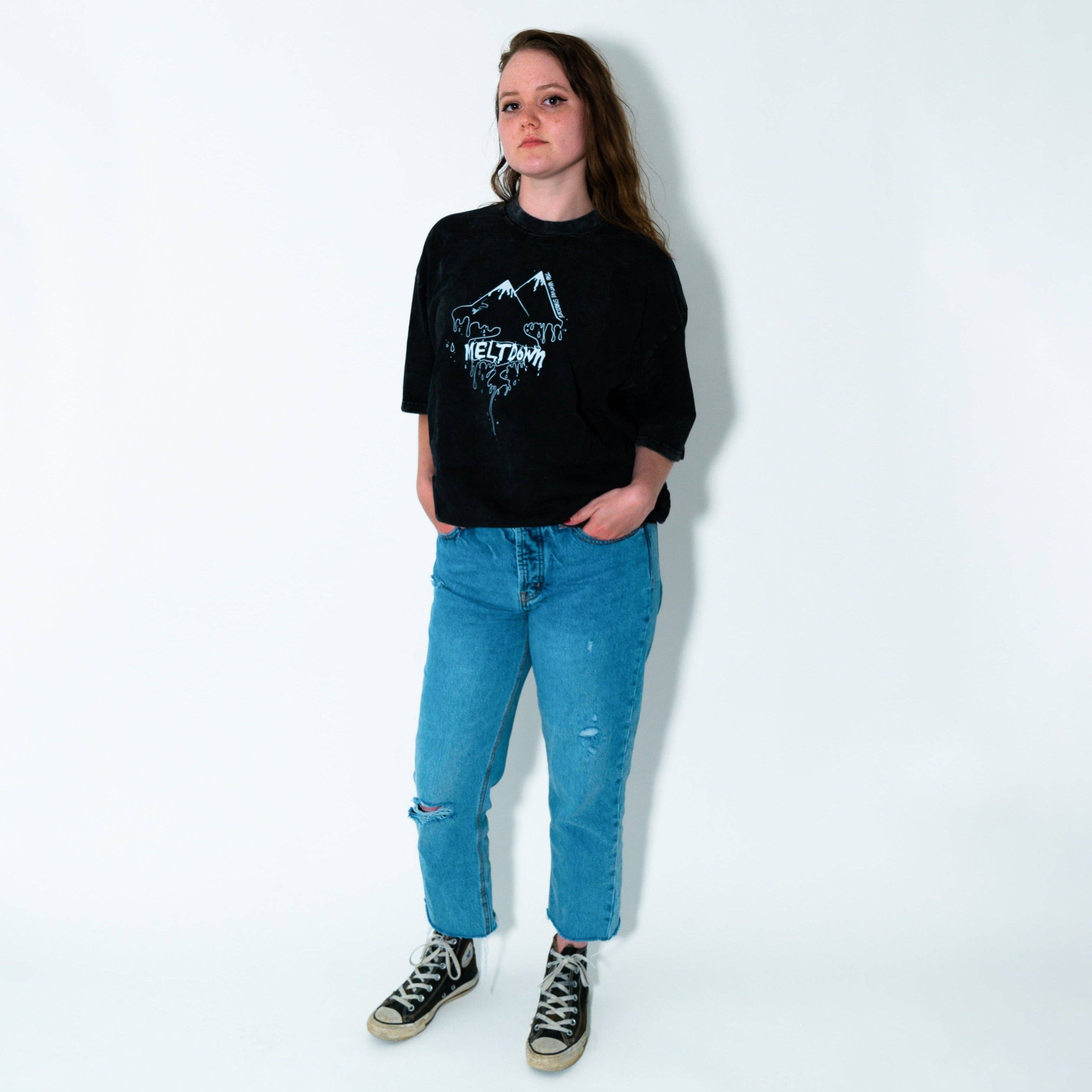 The Venture Syndicate - Wholesale Screen Printed T-Shirt - Women's - Oversized Graphic Tee - Graphite3