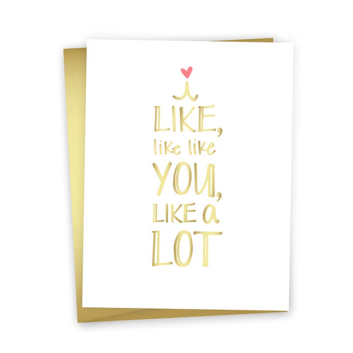 Carte de vœux Cute Love - I Like, Like You pour la vente par funday goods