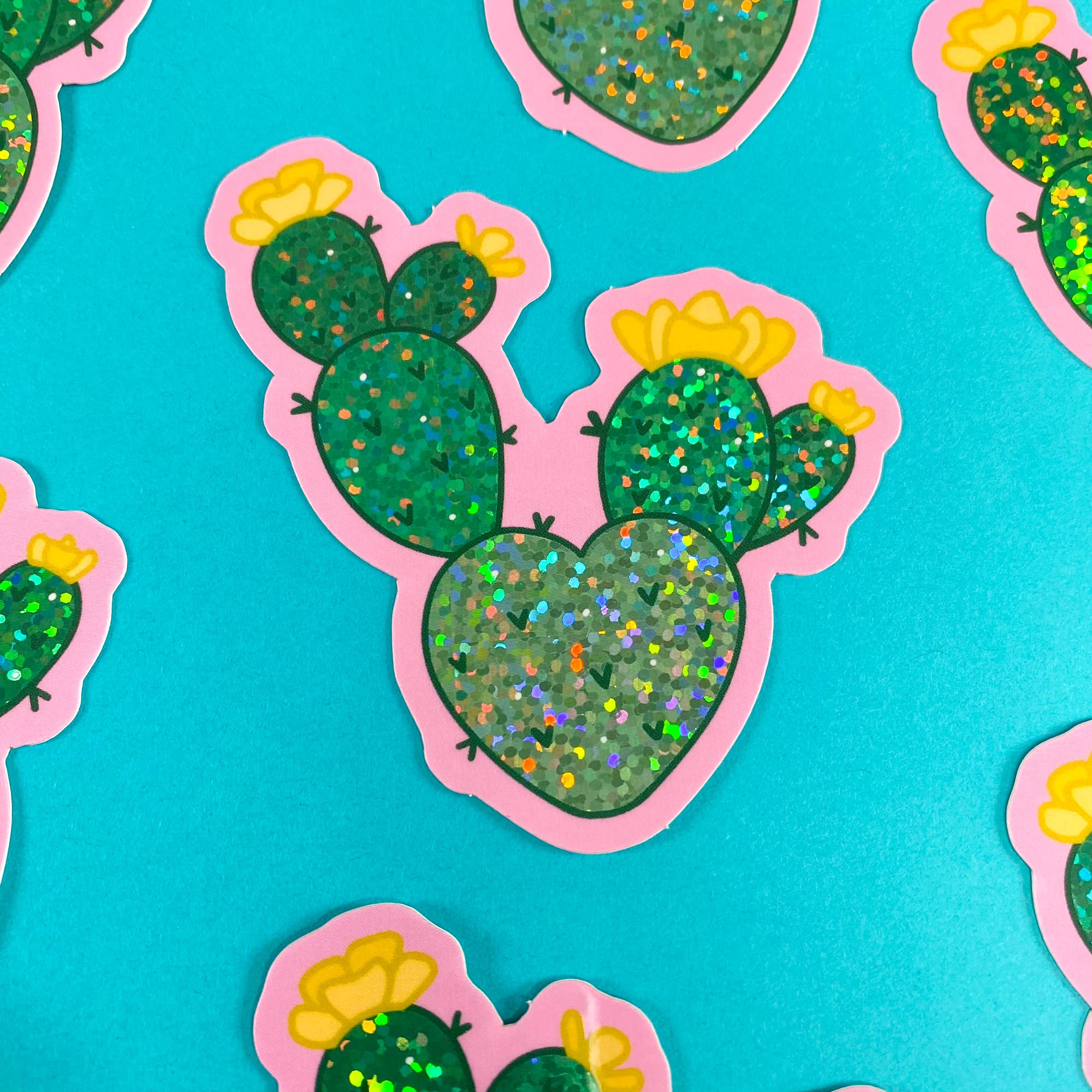 Chelzart - Wholesale Sticker - Prickly Pear Sticker | Cactus Accessories | Cactus Gifts