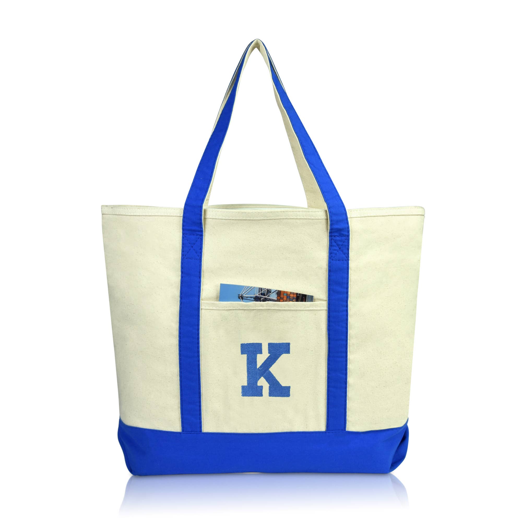 Dalix – wholesale Bärkasse - Dam – DALIX Initial Shoppingväska Personlig Blixtlås Top Letter - K61