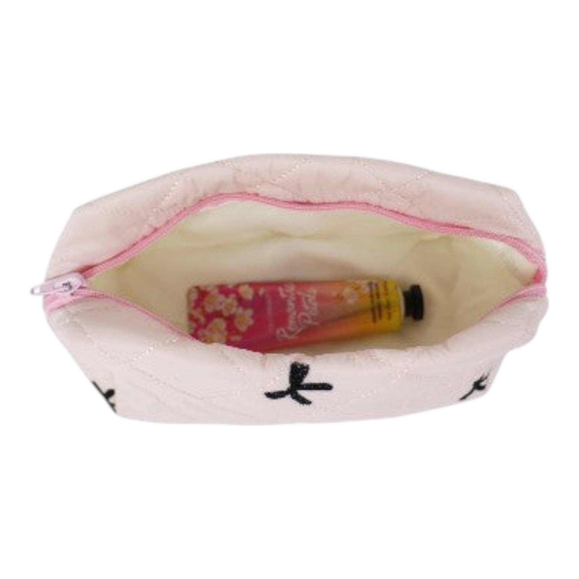 ASSORTI Pochette de maquillage en tissu matelassé avec impression ruban JB5526-3 (12PC) en vente sur Faire17