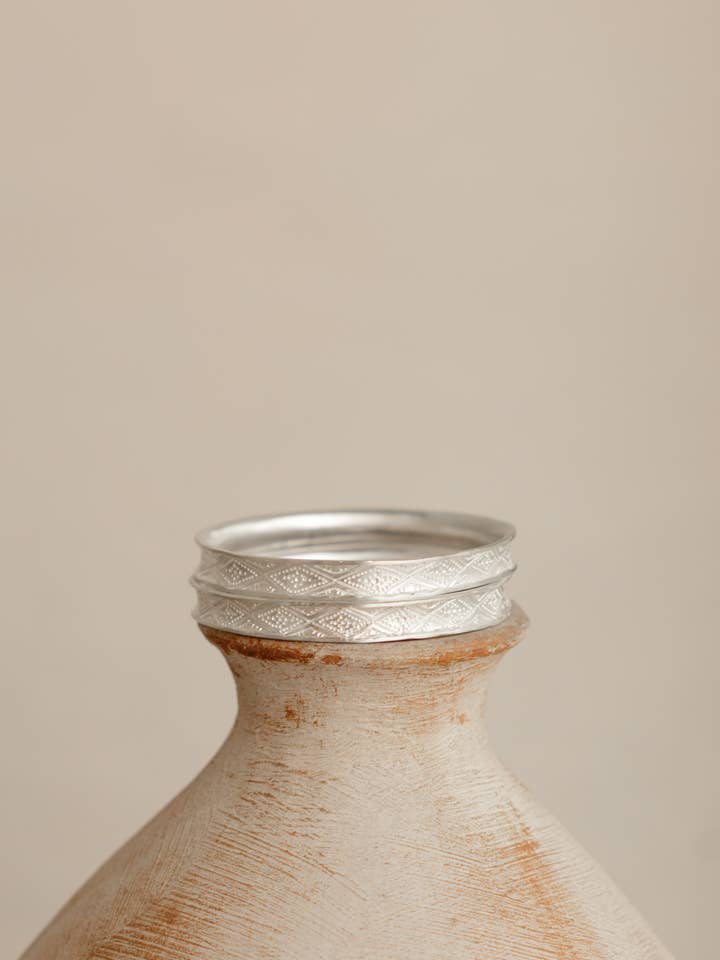 Najma armbanden set - Zilver verguld voor wholesale door Nakila Collective