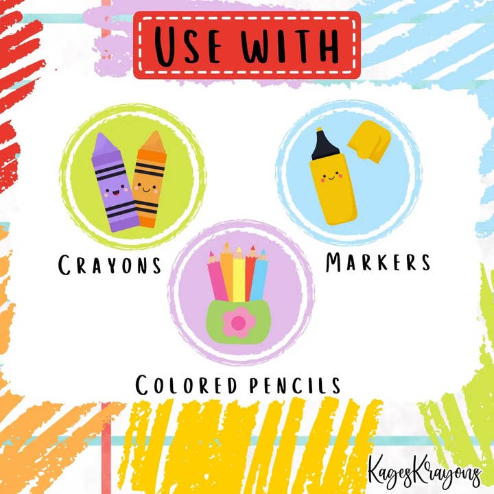 KagesKrayons - Wholesale Coloring Tablecloth - Kids & Baby - 6 Foot Monster Truck Coloring Page Banner - Table Cover5