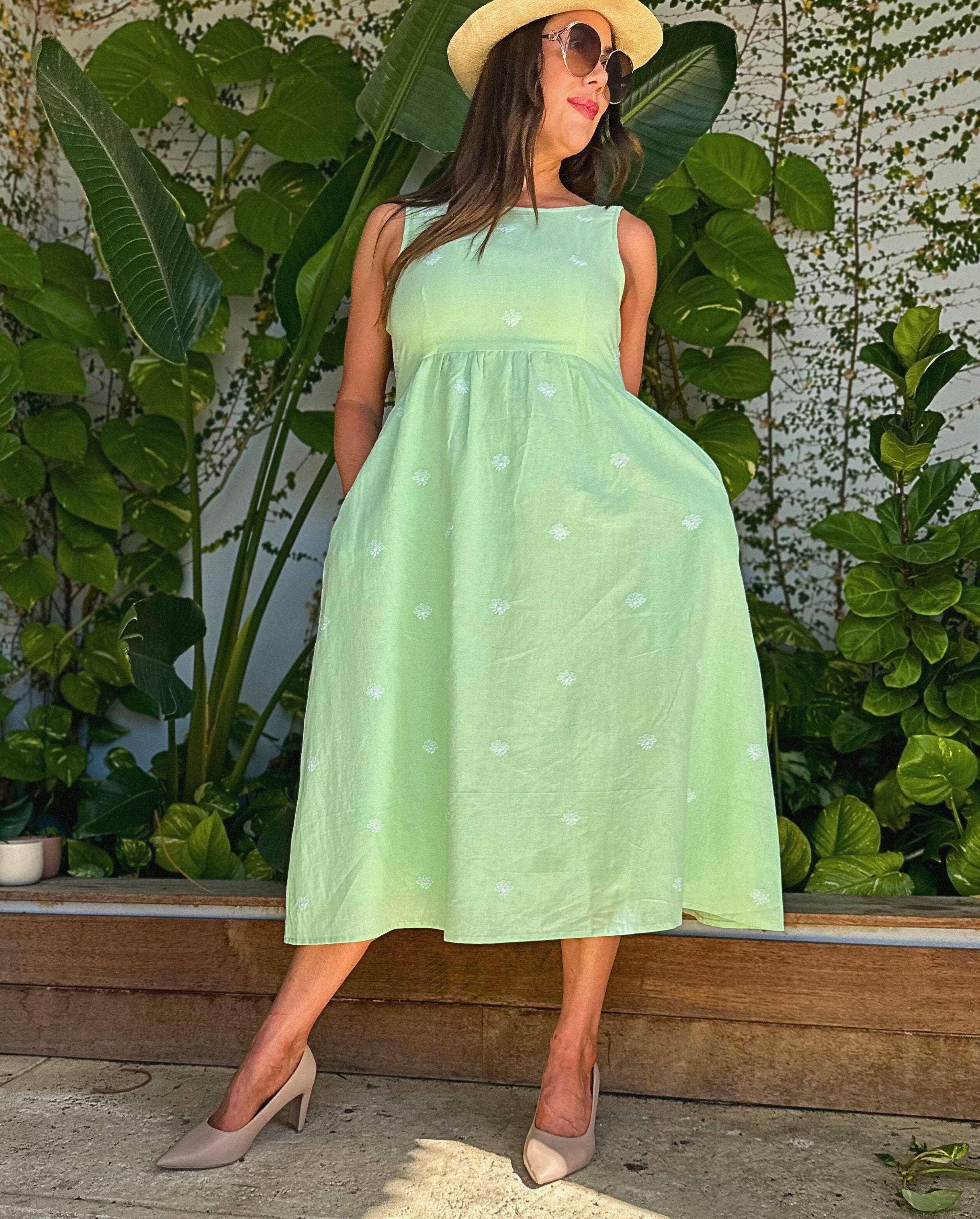 Kaasida | Women Fashion Boutique - Wholesale Dress - Women's - Fiza Linen Midi Dress10