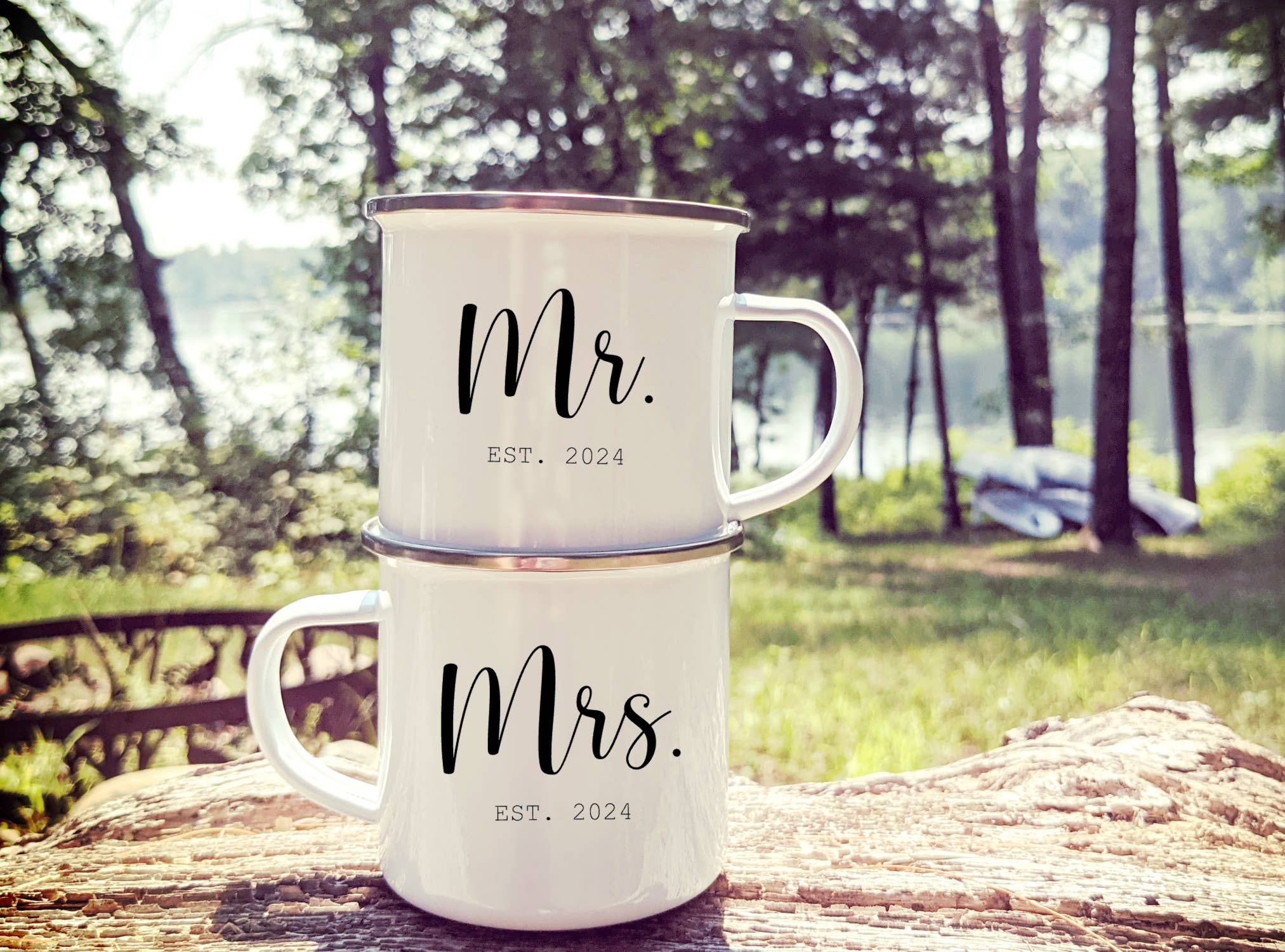 Rustic Girls - Wholesale Coffee Mug - Mr. and Mrs. Mug set