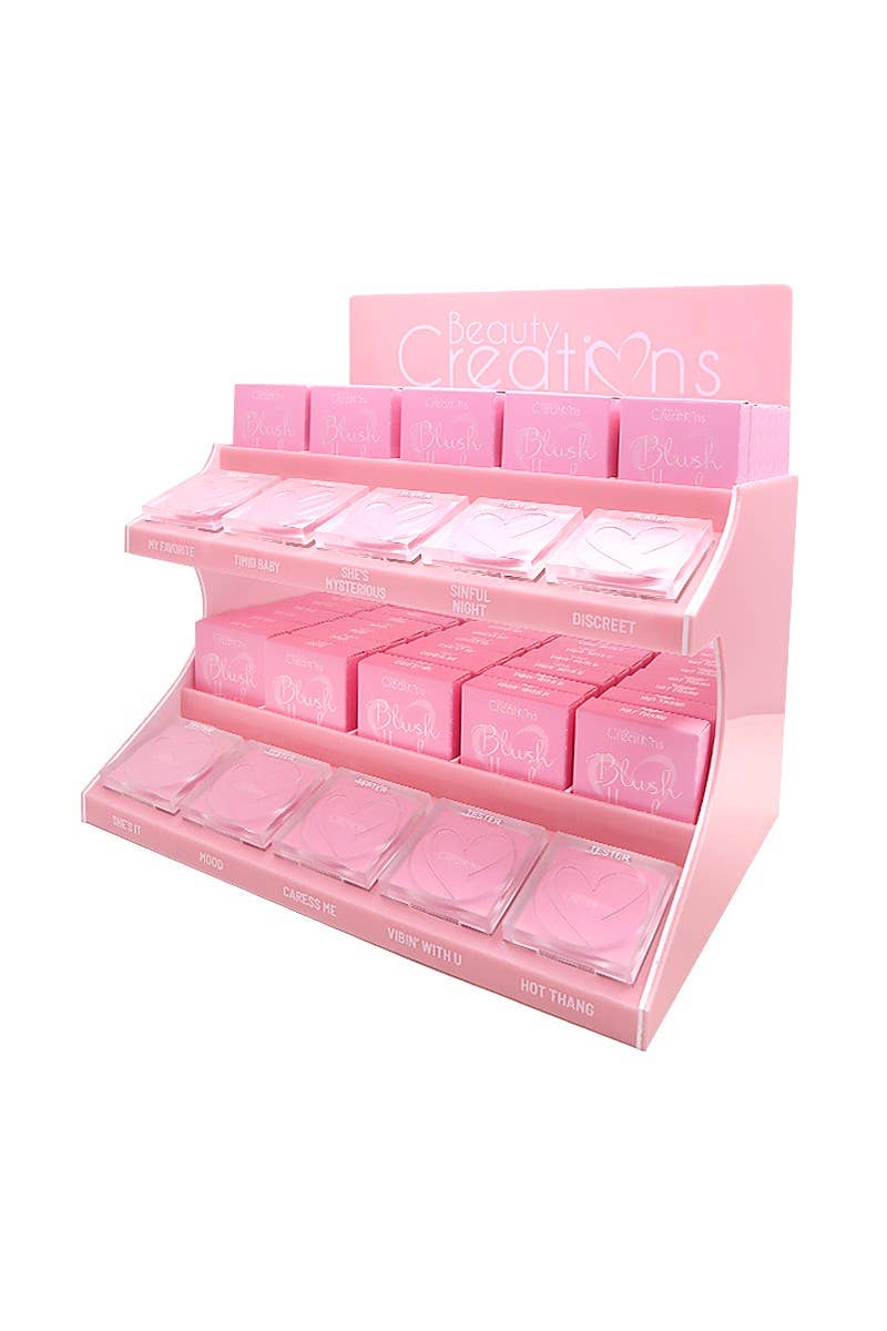 PINEAPPLE Beauty - Wholesale Blush - Beauty Creations SBD Blush Hush Display - 48pc1