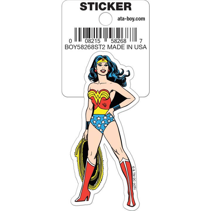 DC Comics Wonder Woman Classic Die Cut Sticker for wholesale by Ata-Boy