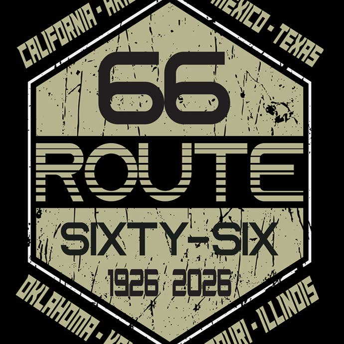 Route 66 Fridge Magnet With Route 66 Logo and Eight States for wholesale by DK LaserWorx