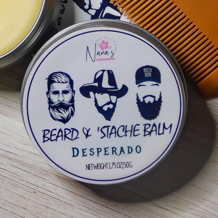 Desperado Beard Balm for wholesale by Nana's Creative Studio