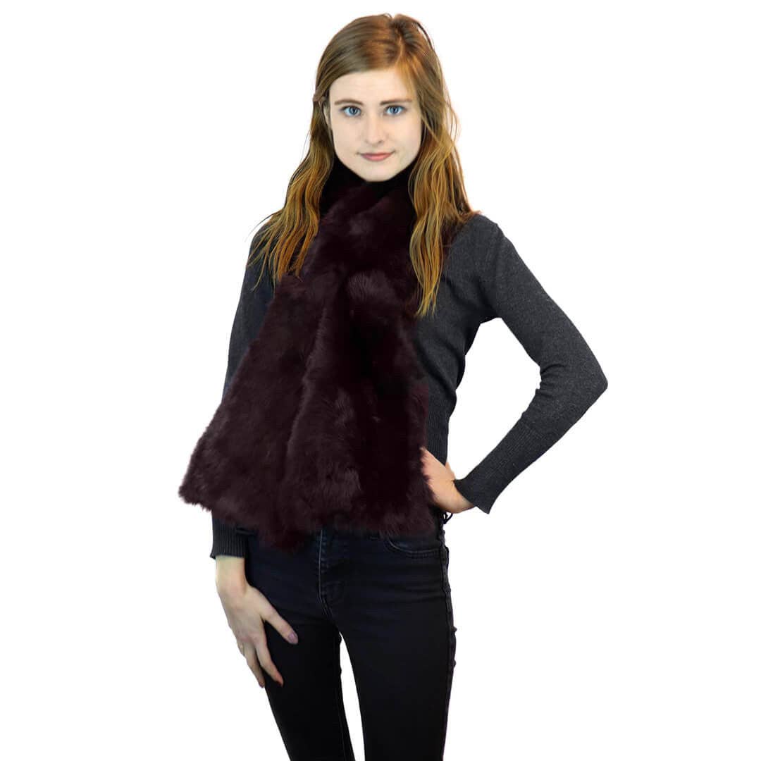 Surell - Venta al por mayor Chaleco de abrigo - Mujer - Pasamontañas de Piel de Conejo Sobredimensionado2