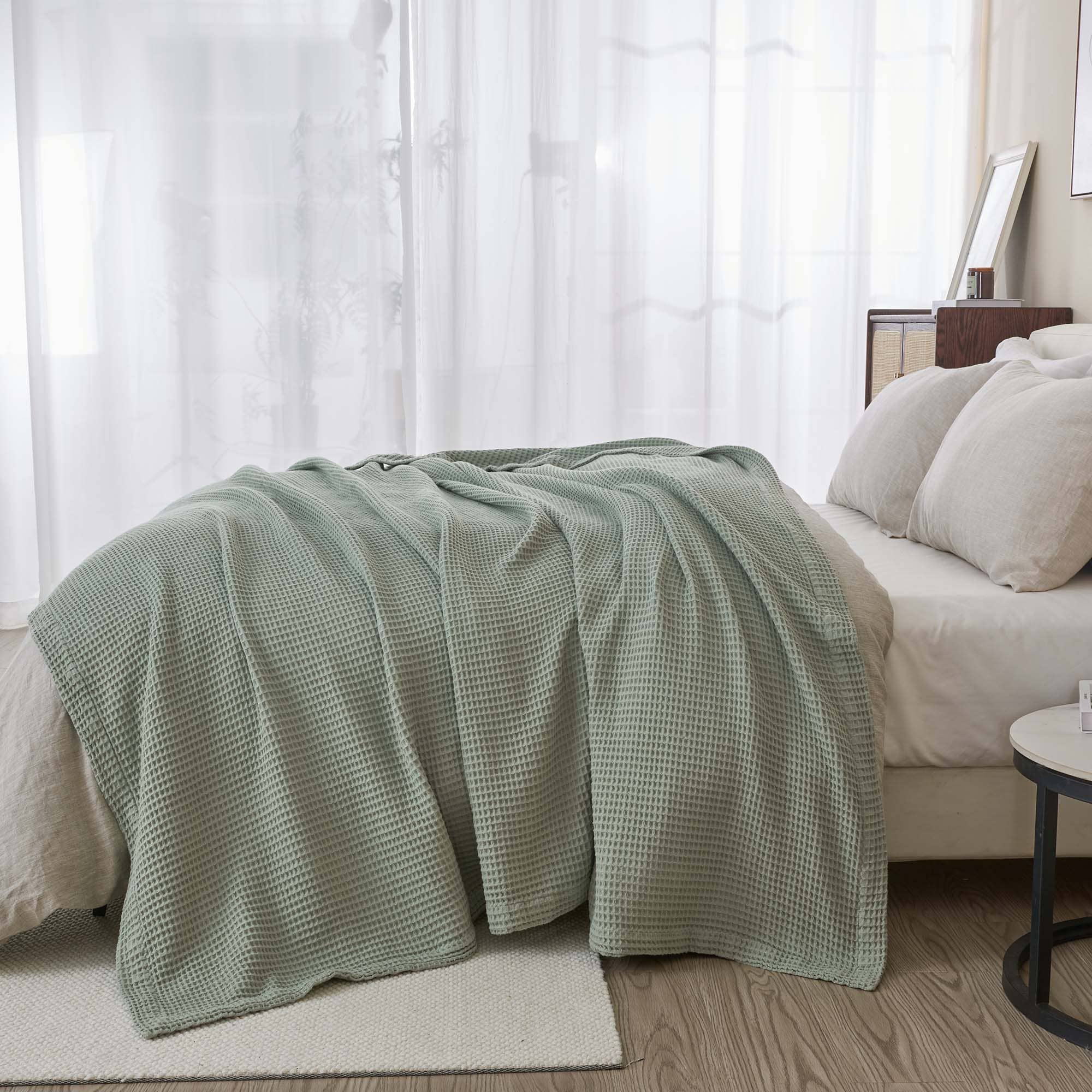 BH Collective - Wholesale Bedding Blanket - Bed Blanket - 100% Cotton Waffle Weave - Mikala Collection39