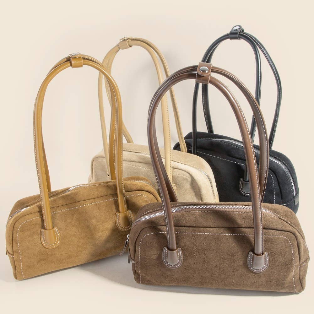 Anarchy Street - Wholesale Crossbody Bag - Women's - Suede Baguette Hand Bag3