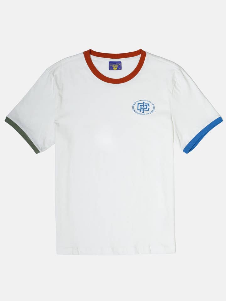 Resort & Club Short Sleeve Graphic Ringer Tee for wholesale by Coney Island Picnic