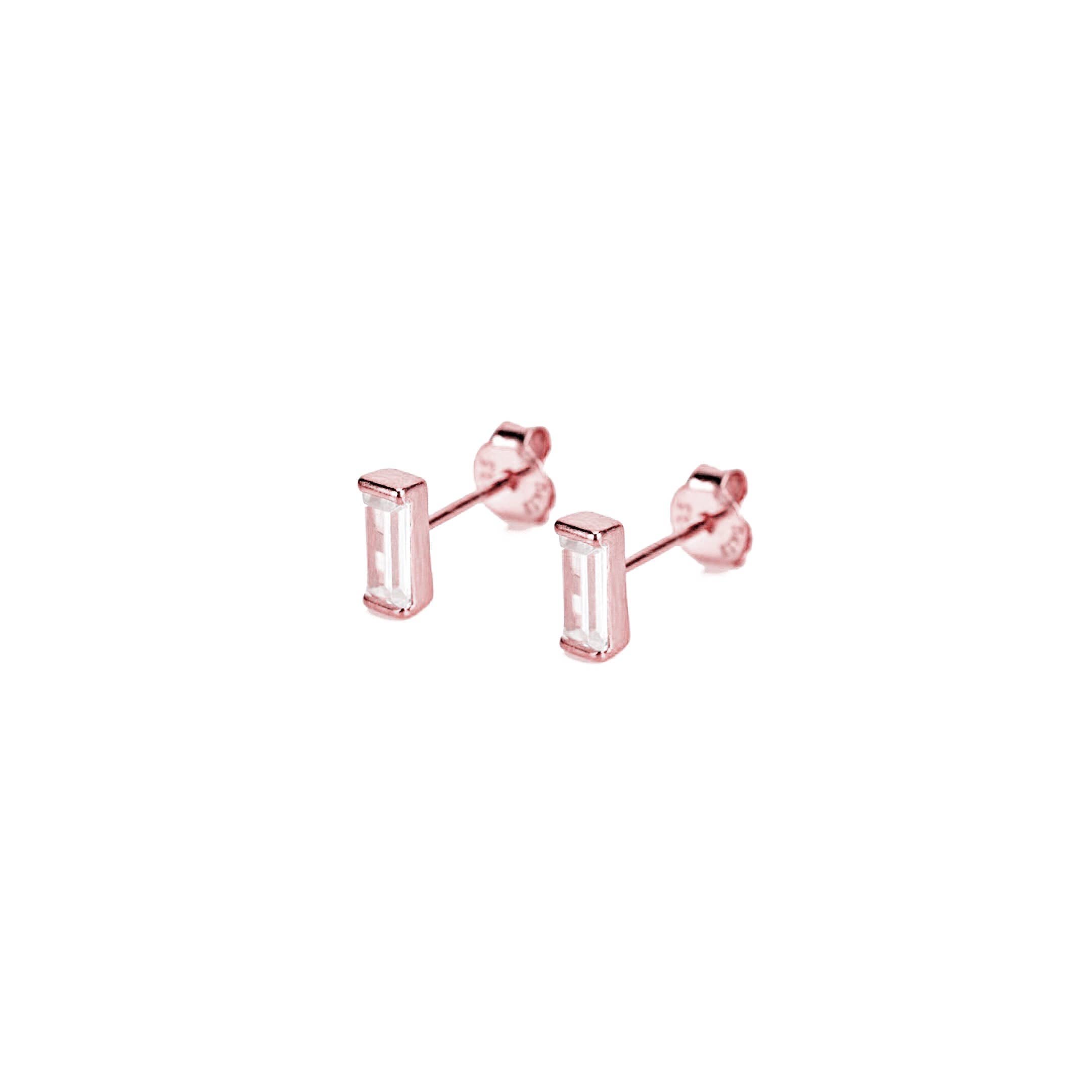 KIKICHIC - Wholesale Stud/Post Earrings - CZ Baguette Diamond Earrings2