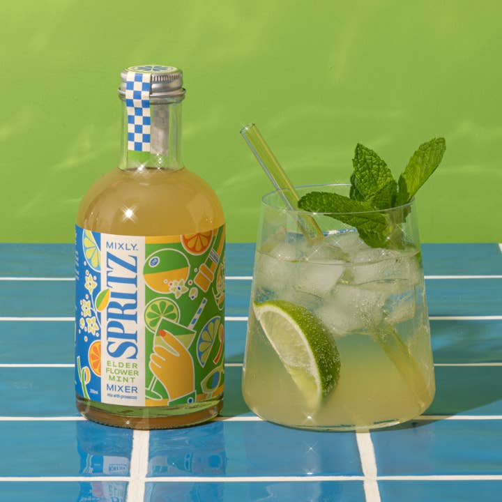 Mixly - Wholesale Cocktail Mix/Syrup - Elderflower Mint Spritz Cocktail / Mocktail Mixer 250ml2