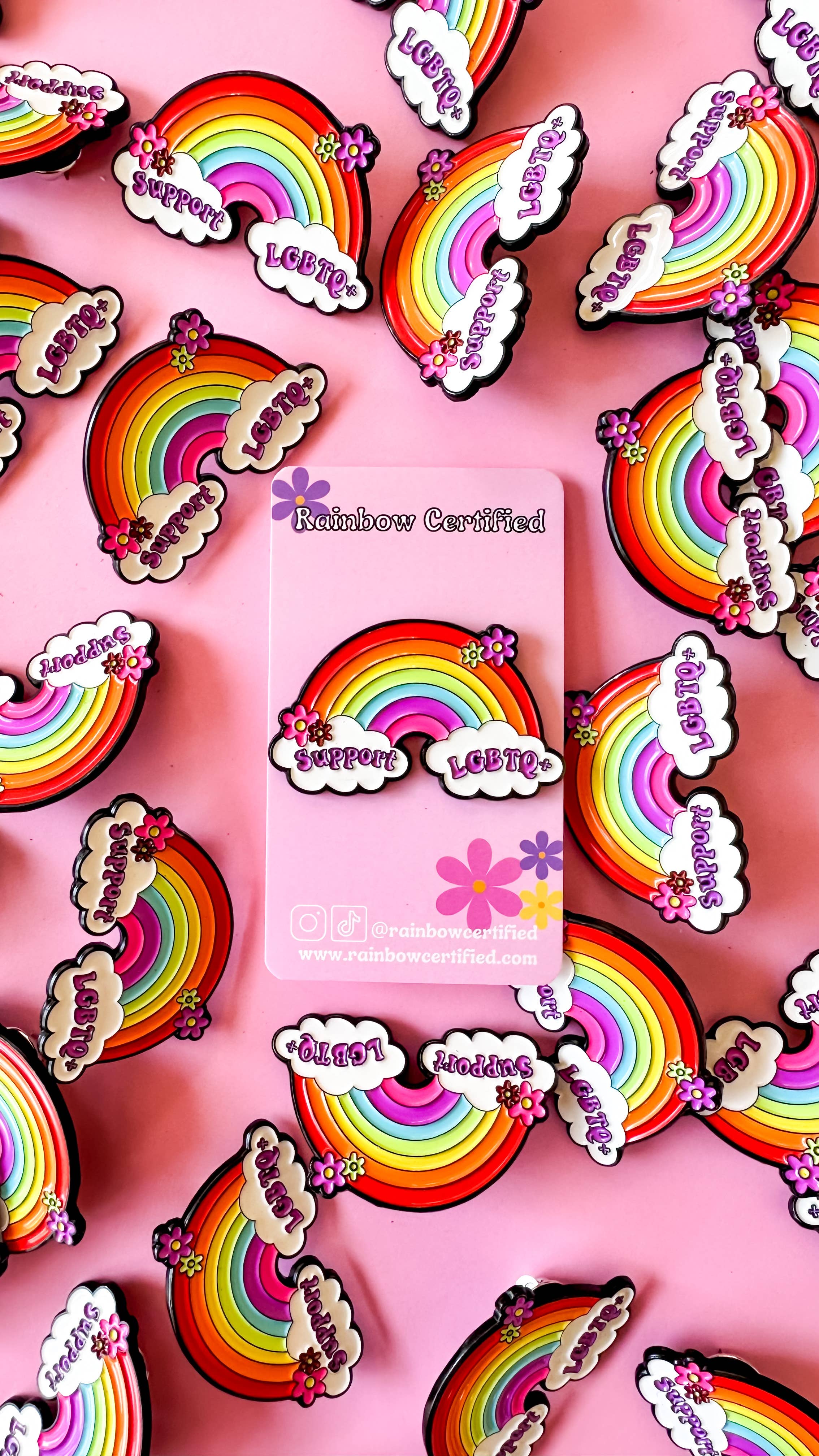 Rainbow Certified - Wholesale Lapel Pin/Button - Support LGBTQ+ Enamel Pin1