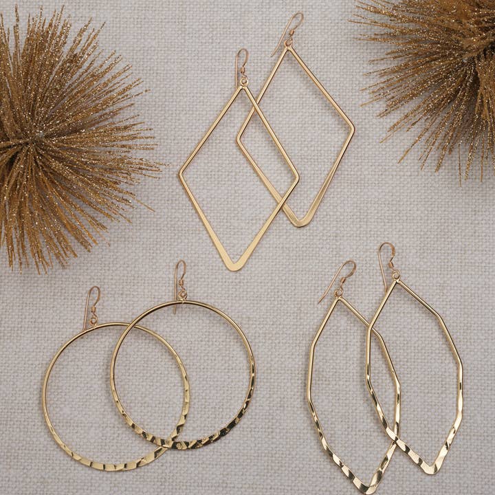 Gold Earrings for wholesale by ali & bird jewelry