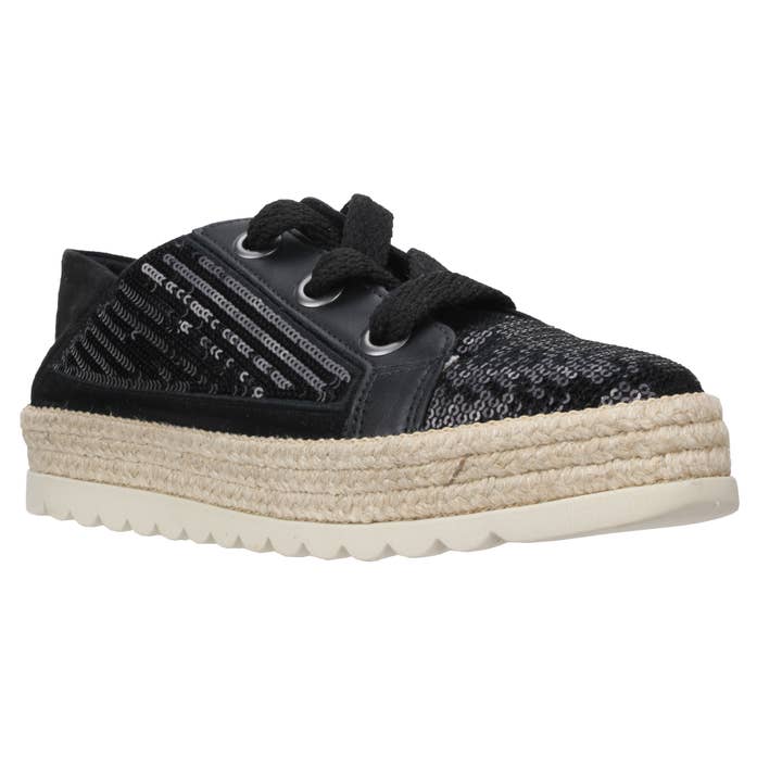 Love Rio - Wholesale Lifestyle Sneakers - Women's - Sequins Sneakers Black 396066