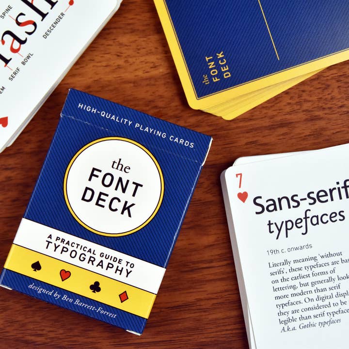 Knowhow Studio - Wholesale Playing Cards - The Font Deck: Playing Cards about Typography