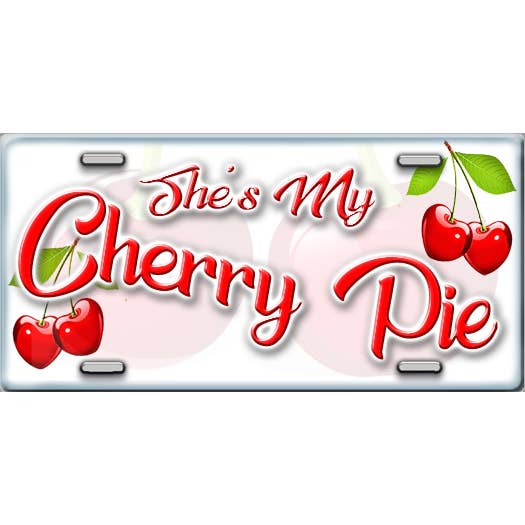Hun er min Cherry Pie nummerplade for engroshandel hos Make It Yours