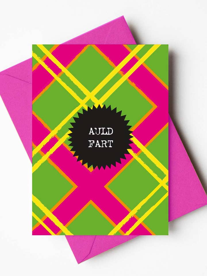 Auld Fart | Scottish Greeting Card | Cheeky Scottish Car for wholesale by Hiya Pal