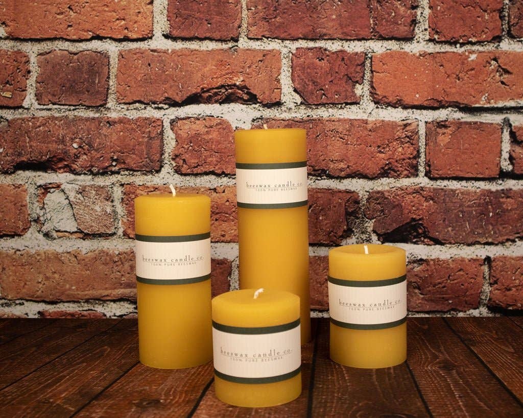 Beelite Candles - Wholesale Pillar Candle - Round 100% Beeswax Pillars8